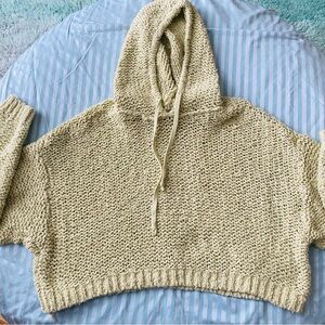 PILCRO Chunky knit hoodie